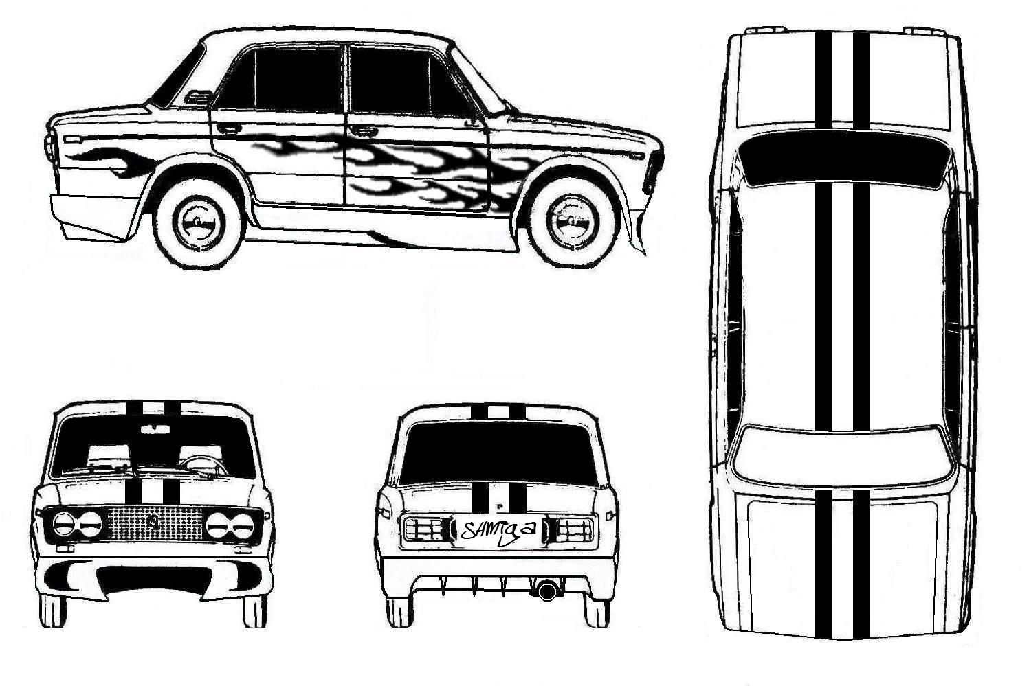 Чертеж сбоку. ВАЗ 2106 сбоку чертеж. ВАЗ 2107 контур сбоку. ВАЗ 2107 чертеж спереди. ВАЗ 2106 спереди чертеж.